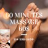 Massage anti-stress mature therapist. 30 minutes 45$