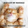 Massage available 1pm and 2pm insurance available