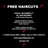 FREE HAIRCUTS  Dec. 2nd  by Barber Apprentice at NW Calgary Shop