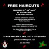 FREE HAIRCUTS Dec 27-29 by Apprentice Barber at NW Calgary Shop