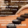 Certified hot stone massage