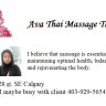 **** $70 Certified Thai Massage Google (Ava Thai Massage Calgary