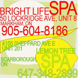 LEMON TREE SPA 201-4155 SHEPPARD AVE E, SCARBOROUGH & BRIGHT LIFE SPA 50 LOCKRIDGE AVE, UNIT 8, MKM