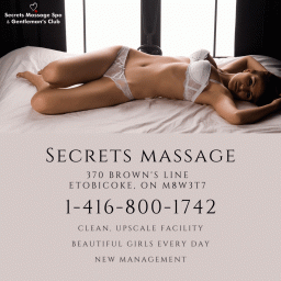 Secrets Massage Spa & Gentleman's Club | 370 Brown's Line | Etobicoke, ON | 1-416-800-1742