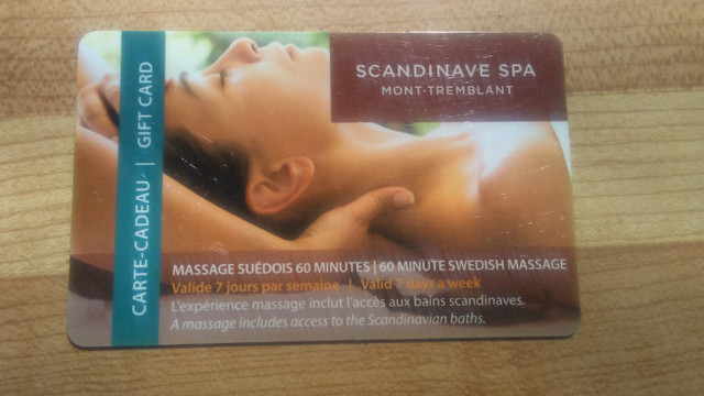 Carte-Cadeau Massage 60 min. Mont-Tremblant dans Santé et beauté à Longueuil/Rive Sud