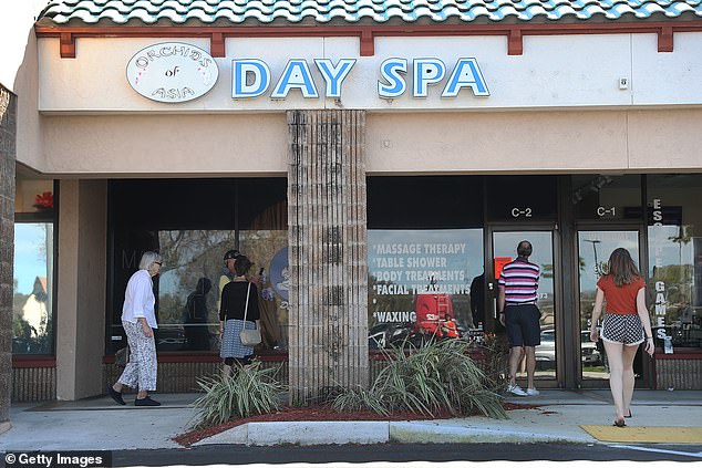 Authorities say surveillance videos show Kraft visiting Orchids of Asia Day Spa in Jupiter, Florida, on two separate occasions