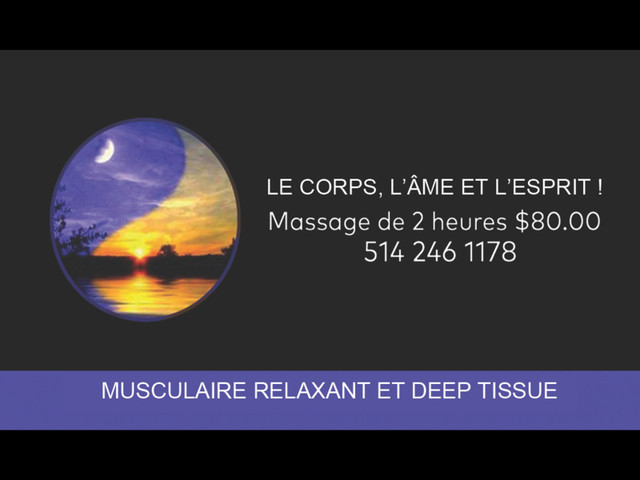 Massage 2 heures 80$ ✅ RMQ texto ou tel 514 246 1178 dans Santé et beauté à Ville de Montréal - Image 2