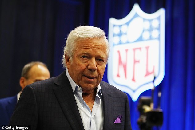 Robert Kraft (pictured) could potentially face felony charges after being charged with two misdemeanors for soliciting a prostitute this year