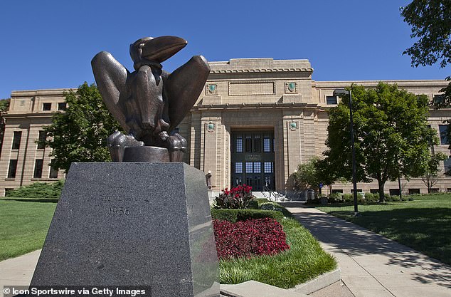 The University of Kansas (pictured) said they are 'deeply troubled' to learn of the allegations held against O'Brien