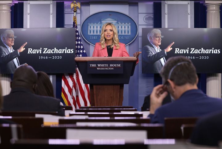 White House Press Secretary Kayleigh McEnany honored Ravi Zacharias during a briefing on May 20, 2020.